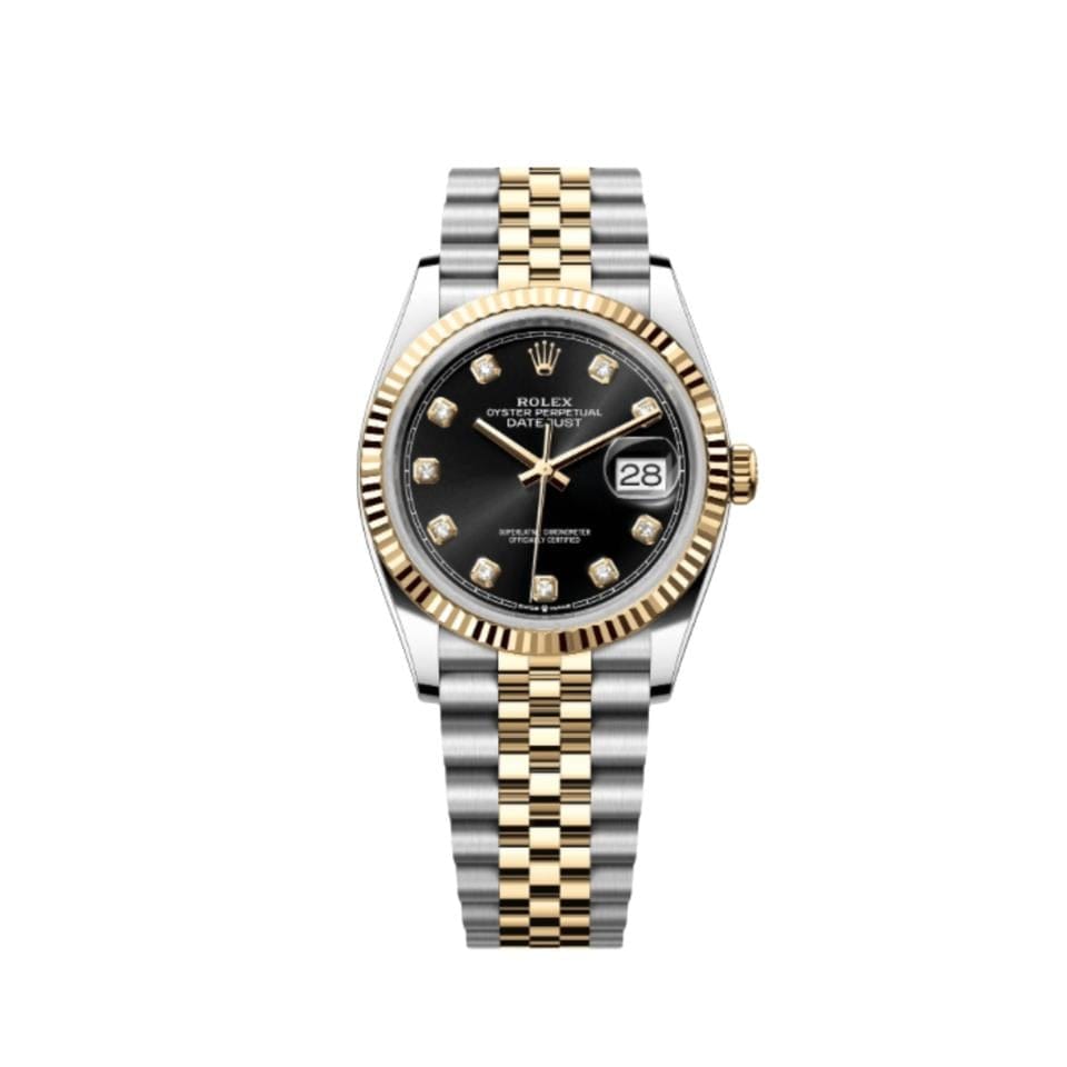 Rolex | Datejust | 126233 | Steel | 36 mm | Gold/Steel | Black | Automatic