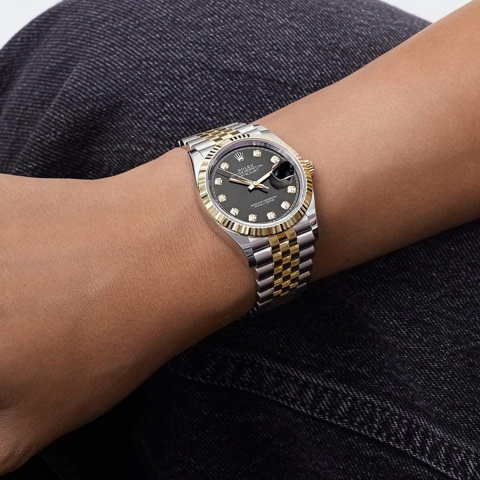 Rolex | Datejust | 126233 | Steel | 36 mm | Gold/Steel | Black | Automatic