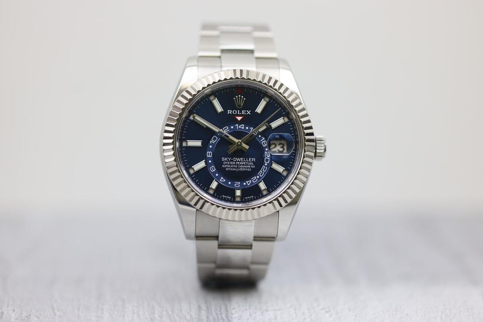 Rolex | Sky-Dweller | 326934 | White gold | 42 mm | Steel | Blue | Automatic