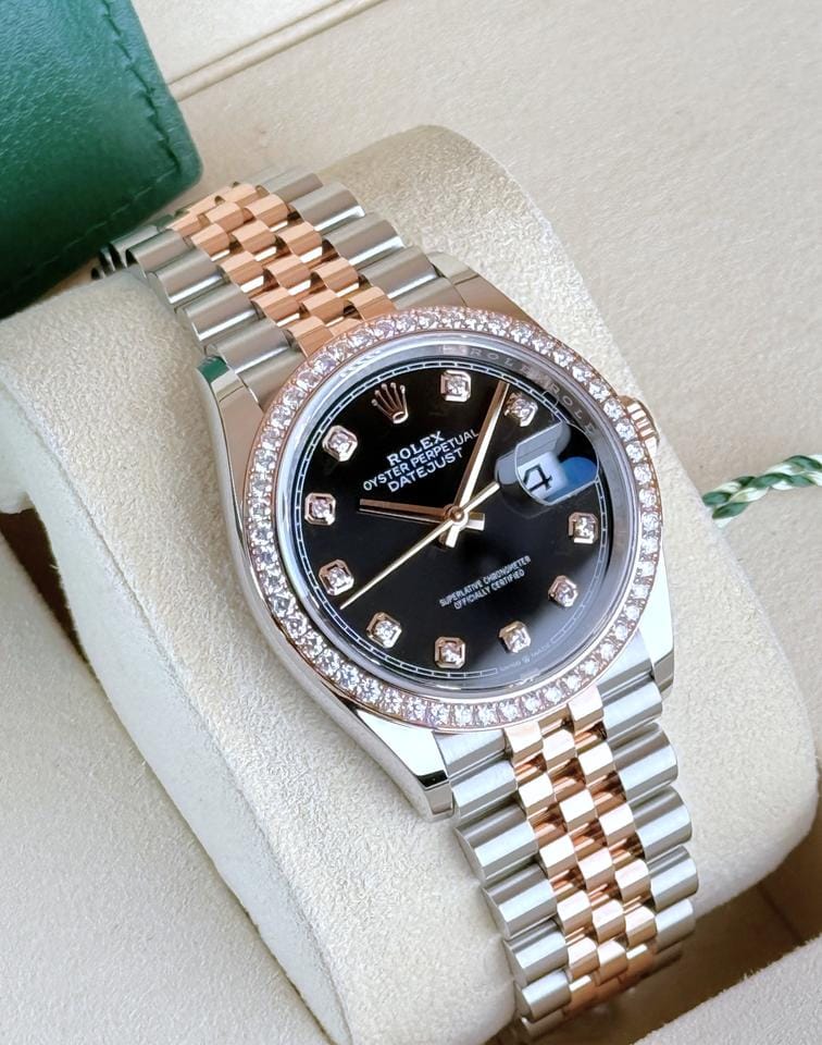 Rolex | Datejust | 126281RBR | Gold/Steel | 36 x 44 mm | Gold/Steel | Black | Automatic