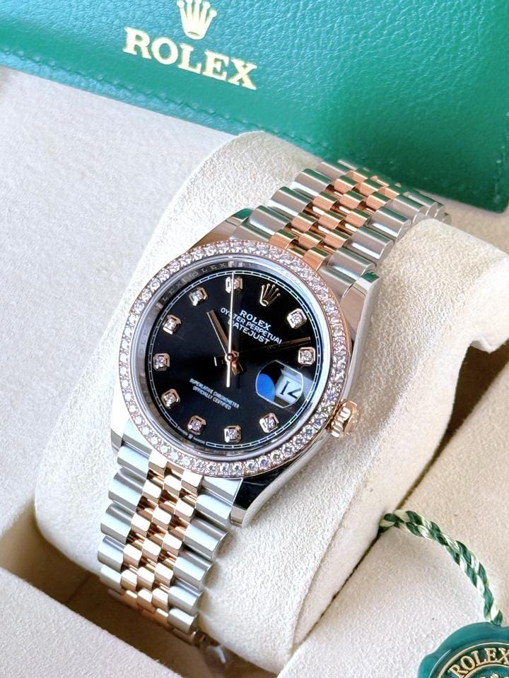 Rolex | Datejust | 126281RBR | Gold/Steel | 36 x 44 mm | Gold/Steel | Black | Automatic