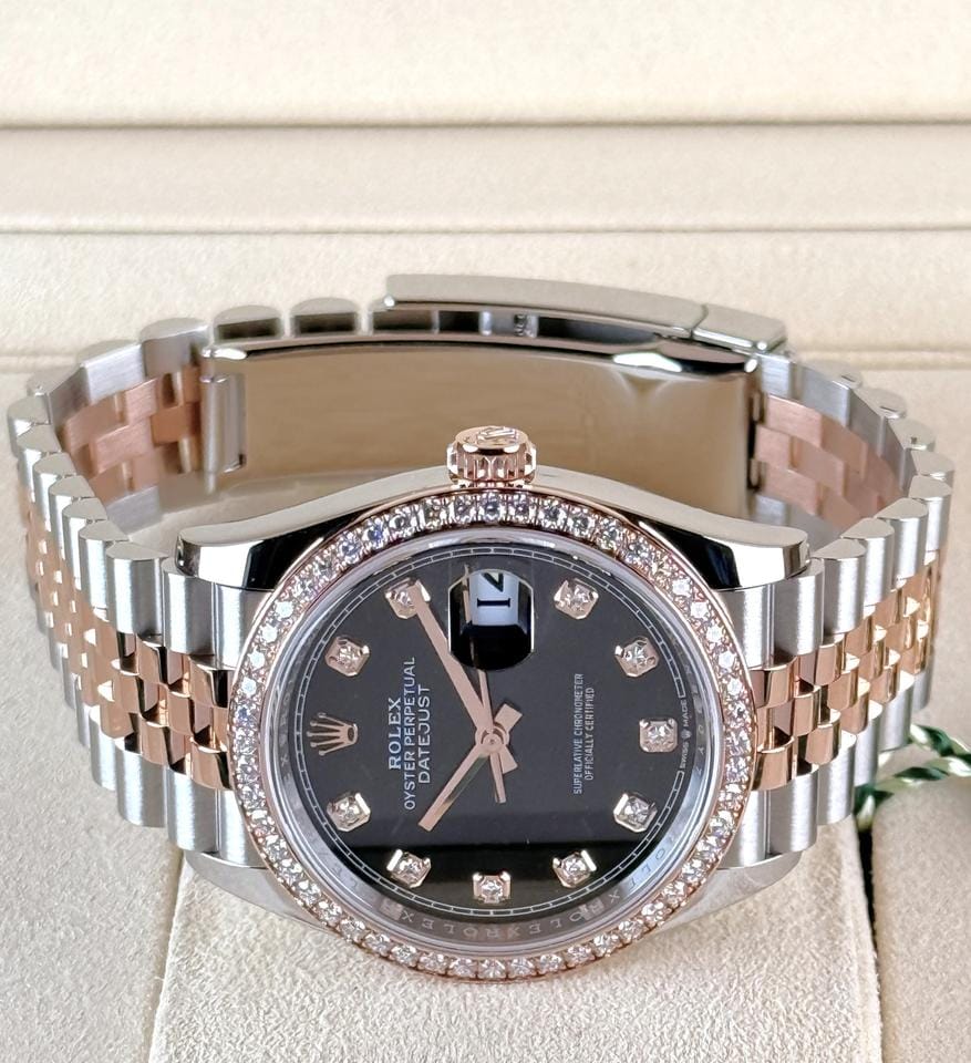 Rolex | Datejust | 126281RBR | Gold/Steel | 36 x 44 mm | Gold/Steel | Black | Automatic