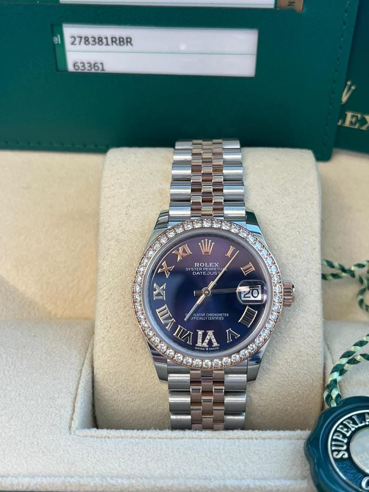 Rolex | Datejust | 278381RBR | Gold/Steel | 31 mm | Gold/Steel | Purple | Automatic