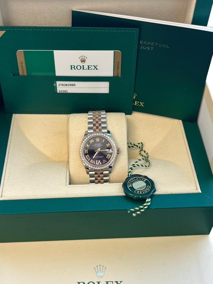 Rolex | Datejust | 278381RBR | Gold/Steel | 31 mm | Gold/Steel | Purple | Automatic