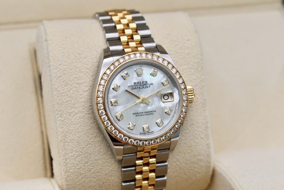 Rolex | Datejust | 279383RBR | Gold/Steel | 28 mm | Gold/Steel | Mother of pearl | Automatic