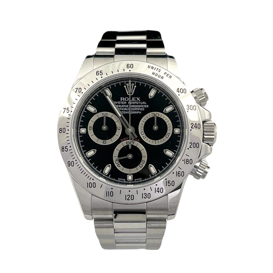 Rolex | Daytona | 116520 | Steel | 40 mm | Steel | Black | Automatic