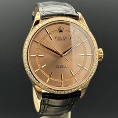 Rolex | Cellini | 50705RBR | Rose gold | 39 mm | Calf skin | Pink | Automatic