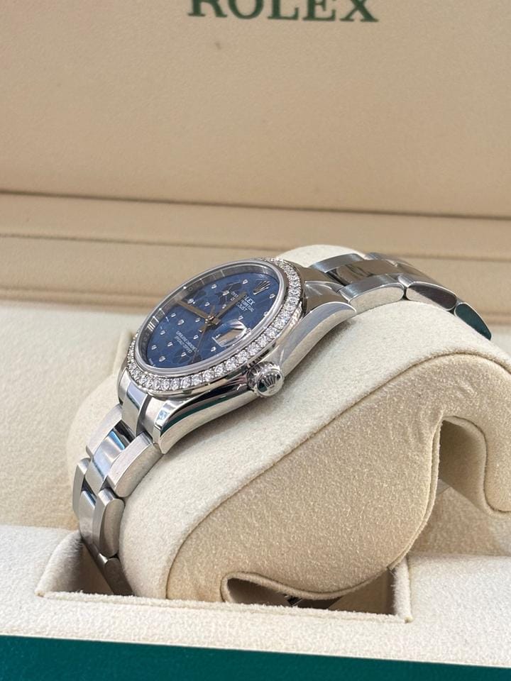 Rolex | Datejust | 278384RBR BLUE FLORAL OYS | Steel | 31 x 37 mm | Steel | Blue | Automatic