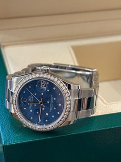 Rolex | Datejust | 278384RBR BLUE FLORAL OYS | Steel | 31 x 37 mm | Steel | Blue | Automatic