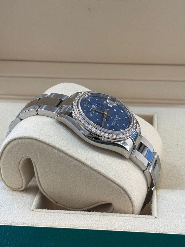 Rolex | Datejust | 278384RBR BLUE FLORAL OYS | Steel | 31 x 37 mm | Steel | Blue | Automatic