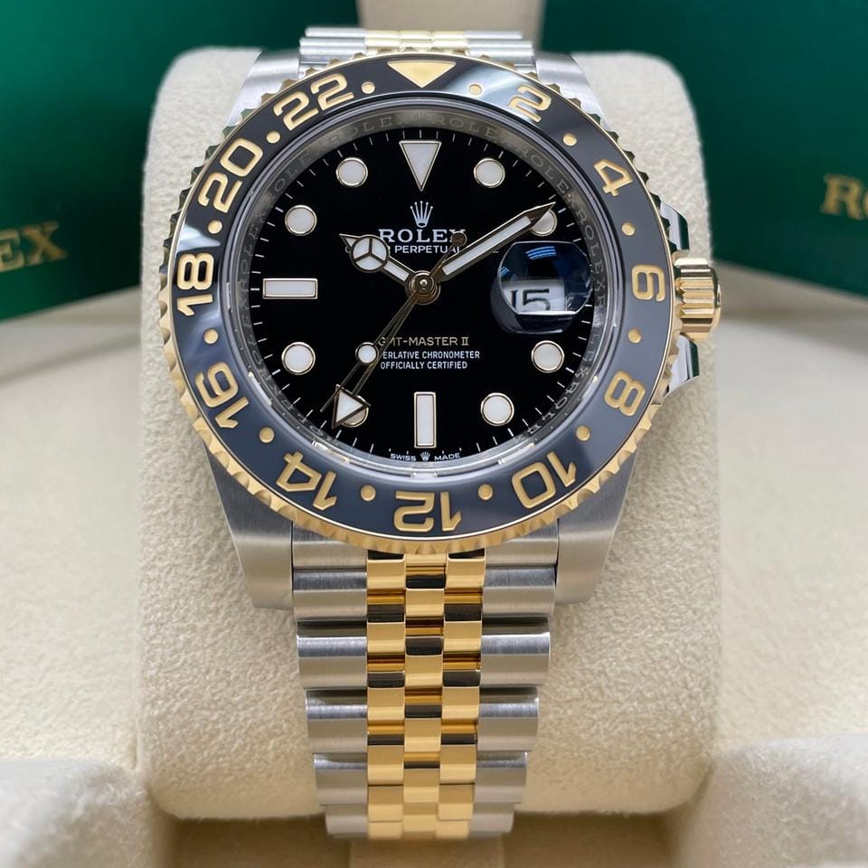 Rolex | GMT-Master II | 126713grnr | Gold/Steel | Gold/Steel | Black | Automatic