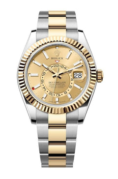 Rolex | Sky-Dweller | 336933 | Steel | 42 mm | Yellow gold | Champagne | Automatic