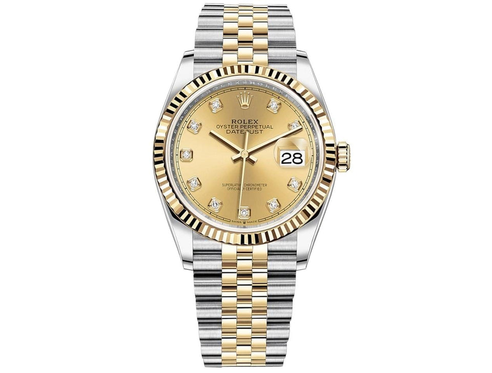 Rolex | Datejust | 126233 | Gold/Steel | 36 mm | Gold/Steel | Silver (solid) | Automatic