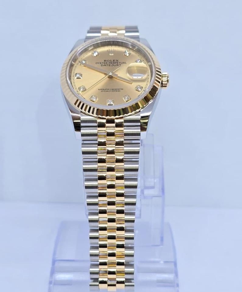Rolex | Datejust | 126233 | Gold/Steel | 36 mm | Gold/Steel | Silver (solid) | Automatic