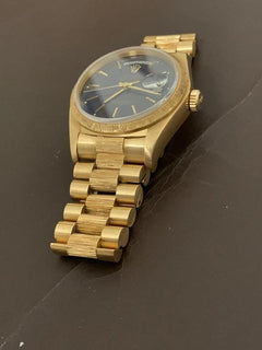 Rolex | Day-Date | 18078 | Yellow gold | 36 x 43 mm | Yellow gold | Blue | Automatic