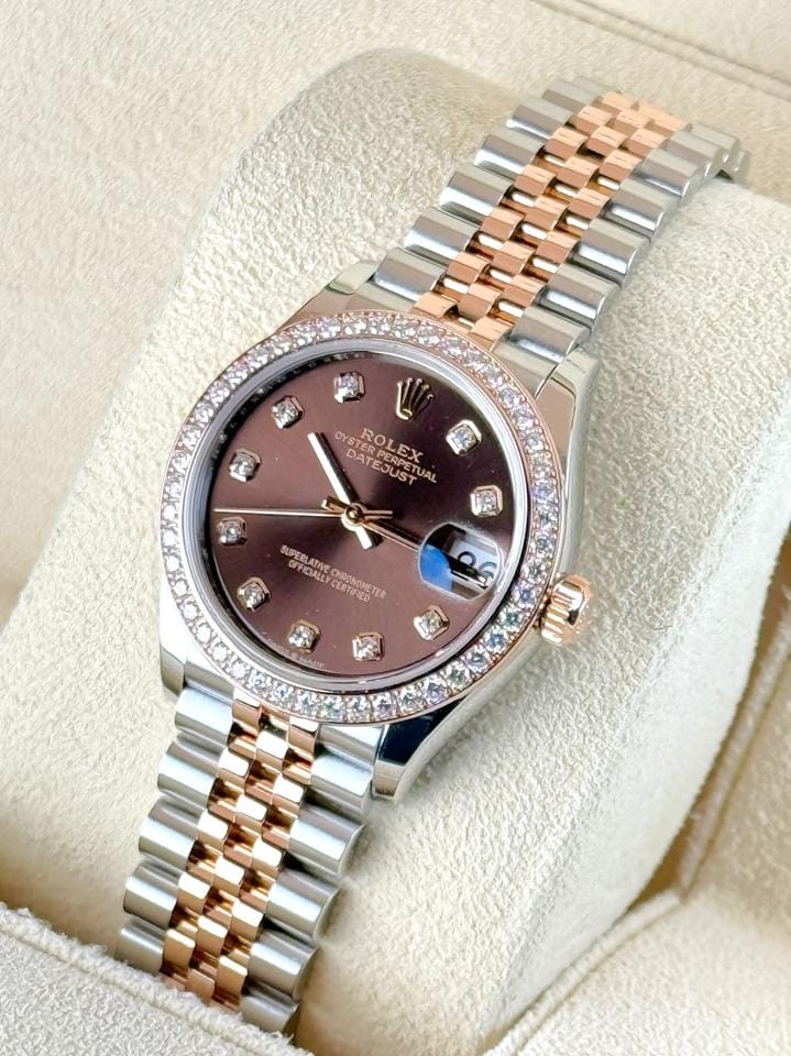 Rolex | Datejust | 278381RBR | Gold/Steel | 31 mm | Gold/Steel | Brown | Automatic