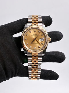 Rolex | Datejust | 126333G | Yellow gold | 41 mm | Yellow gold | Champagne | Automatic