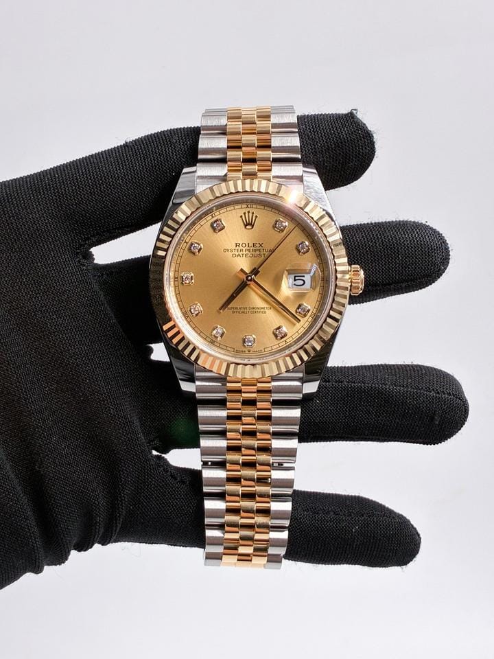 Rolex | Datejust | 126333G | Yellow gold | 41 mm | Yellow gold | Champagne | Automatic