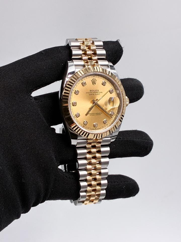 Rolex | Datejust | 126333G | Yellow gold | 41 mm | Yellow gold | Champagne | Automatic