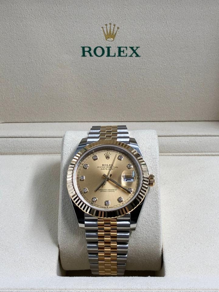 Rolex | Datejust | 126333G | Yellow gold | 41 mm | Yellow gold | Champagne | Automatic