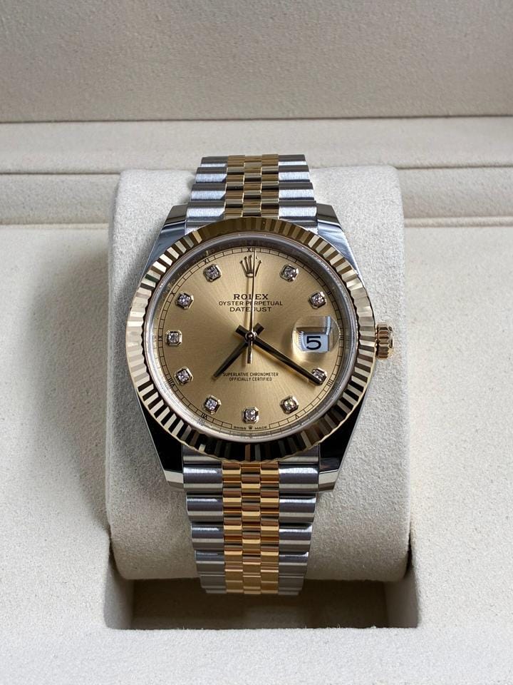 Rolex | Datejust | 126333G | Yellow gold | 41 mm | Yellow gold | Champagne | Automatic