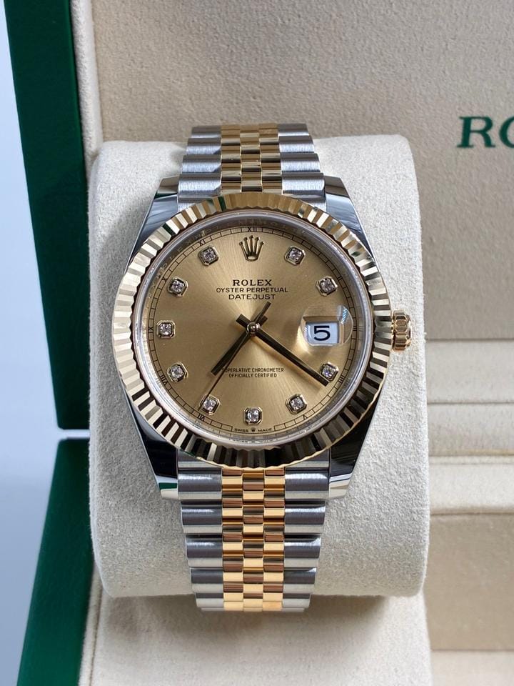 Rolex | Datejust | 126333G | Yellow gold | 41 mm | Yellow gold | Champagne | Automatic