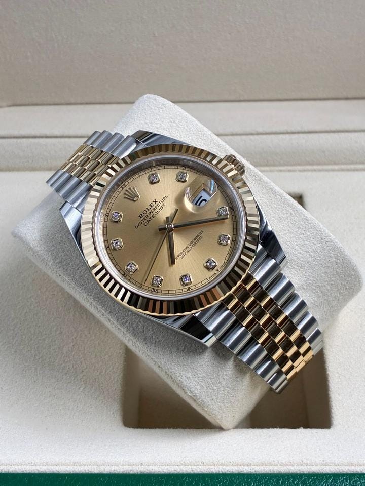 Rolex | Datejust | 126333G | Yellow gold | 41 mm | Yellow gold | Champagne | Automatic
