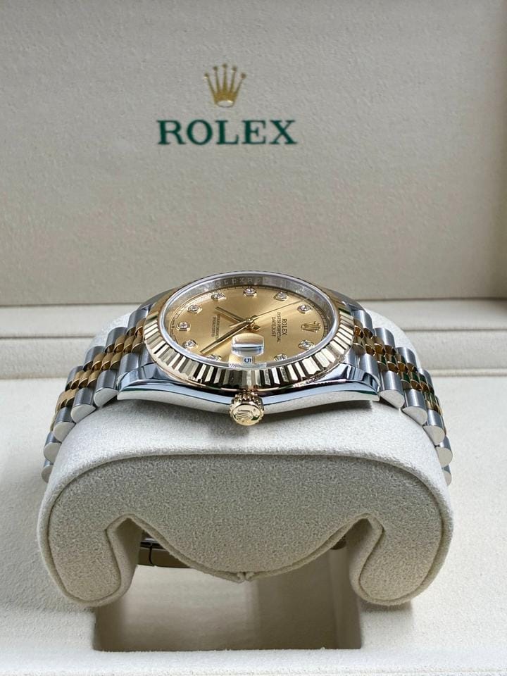 Rolex | Datejust | 126333G | Yellow gold | 41 mm | Yellow gold | Champagne | Automatic
