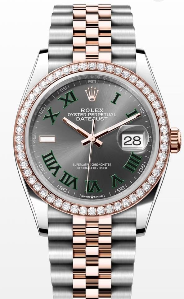 Rolex | Datejust | 126281RBR | Gold/Steel | 36 mm | Gold/Steel | Grey | Automatic