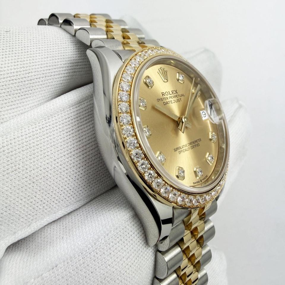 Rolex | Datejust | 278383RBR | Yellow gold | 31 mm | Champagne