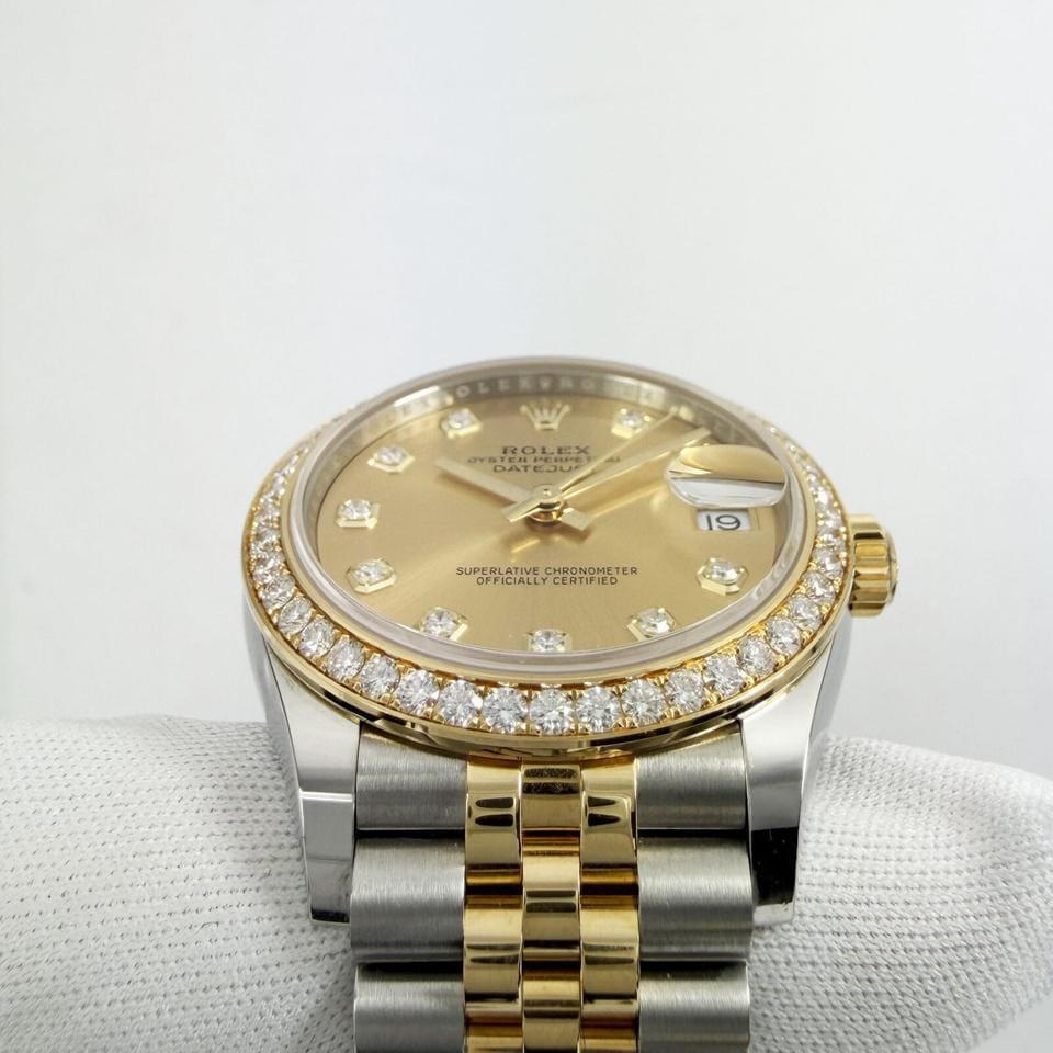 Rolex | Datejust | 278383RBR | Yellow gold | 31 mm | Champagne
