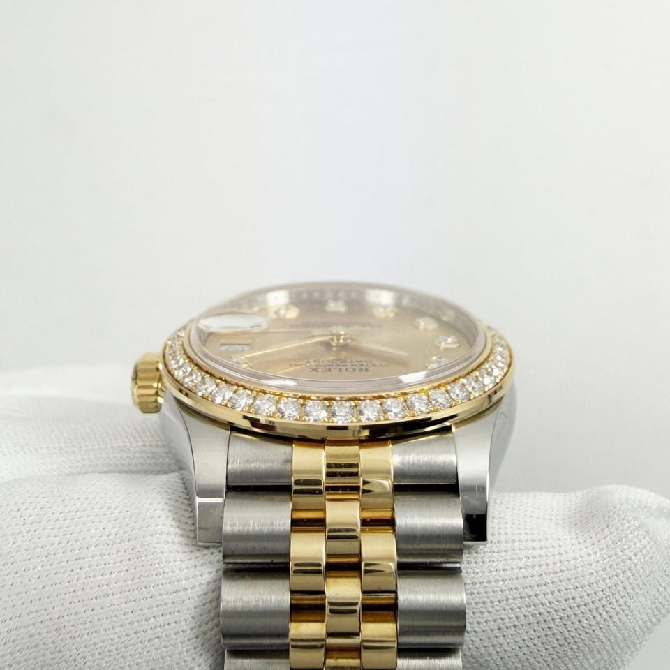Rolex | Datejust | 278383RBR | Yellow gold | 31 mm | Champagne