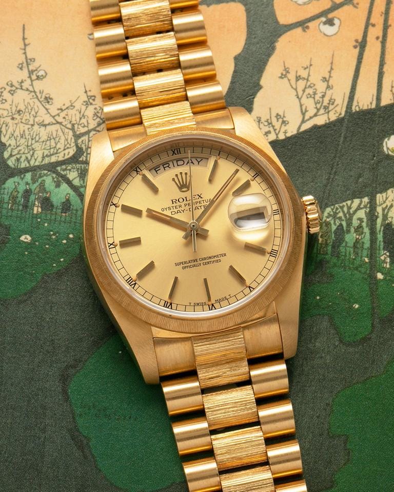 Rolex Day-Date18078 Bark NOS Vintage New Old Stock