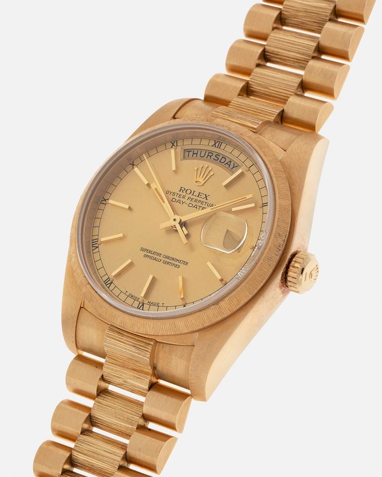 Rolex Day-Date18078 Bark NOS Vintage New Old Stock
