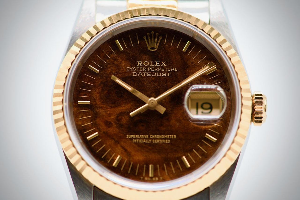 Rolex | Datejust | 16233 | Gold/Steel | 36 mm | Gold/Steel | Brown | Automatic