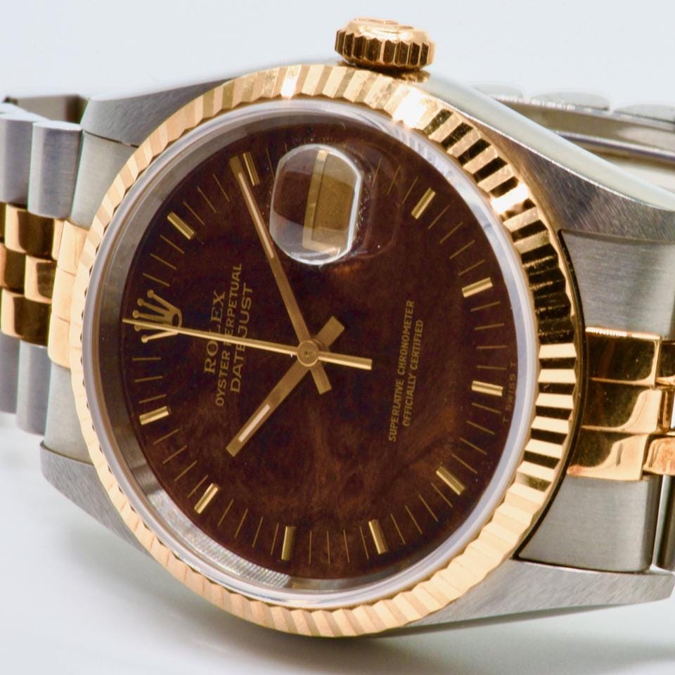 Rolex | Datejust | 16233 | Gold/Steel | 36 mm | Gold/Steel | Brown | Automatic