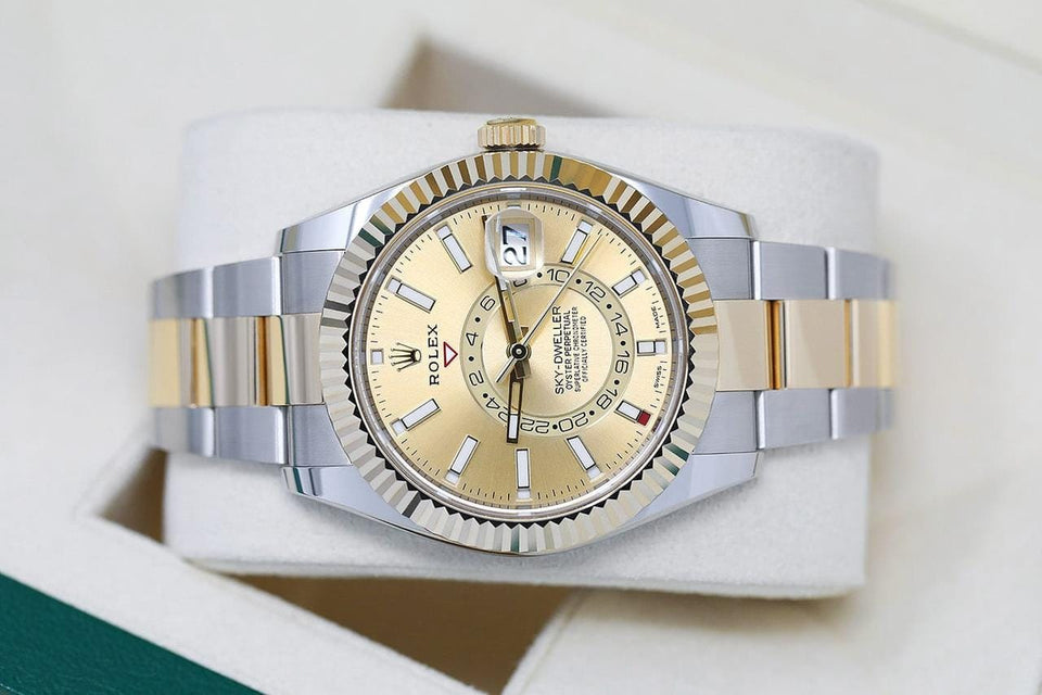 Rolex | Sky-Dweller | 326933-0001 | 42 mm | Gold/Steel | Champagne | Automatic