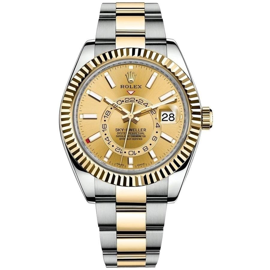 Rolex | Sky-Dweller | 326933-0001 | 42 mm | Gold/Steel | Champagne | Automatic