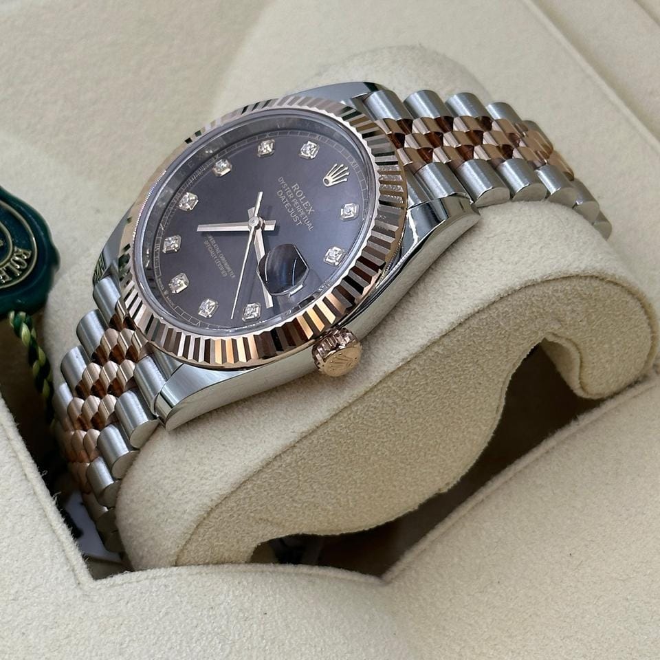 Rolex | Datejust | 126331G | Rose gold | 41 mm | Rose gold | Brown | Automatic