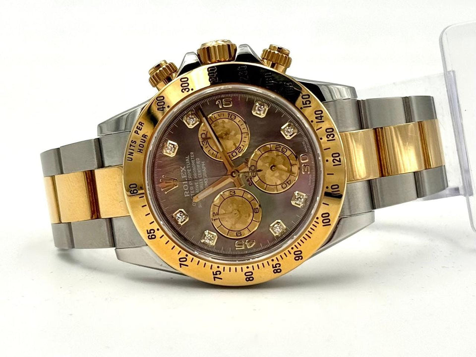 Rolex | Daytona | 116523 | Gold/Steel | 40 mm | Gold/Steel | Mother of pearl | Automatic