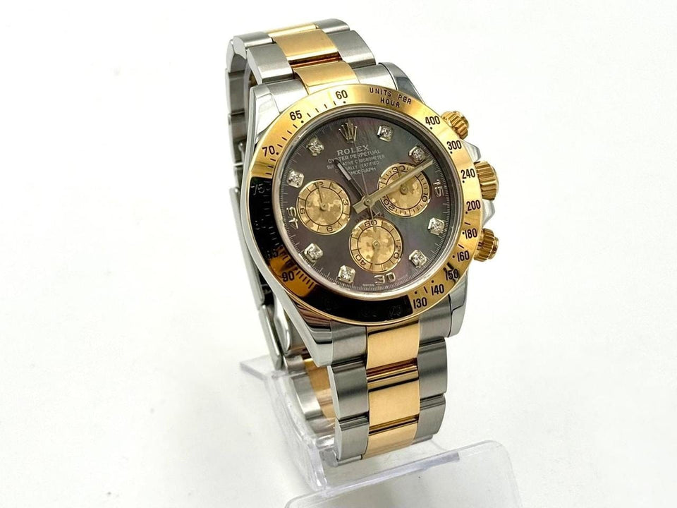 Rolex | Daytona | 116523 | Gold/Steel | 40 mm | Gold/Steel | Mother of pearl | Automatic