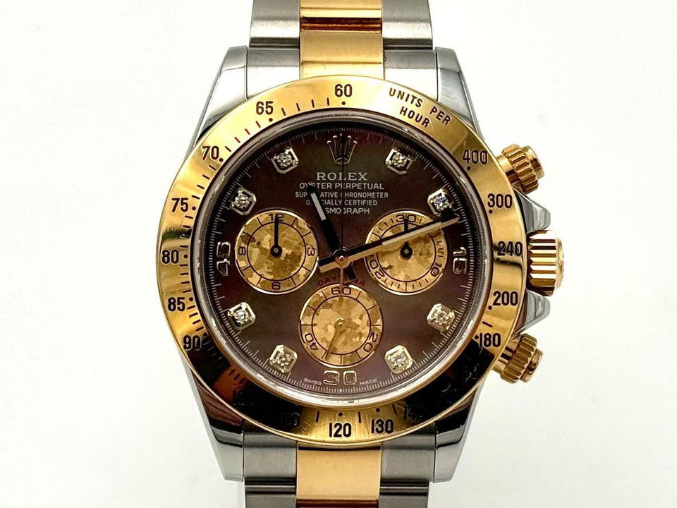 Rolex | Daytona | 116523 | Gold/Steel | 40 mm | Gold/Steel | Mother of pearl | Automatic