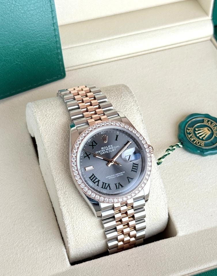 Rolex | Datejust | 126281RBR | Steel | 36 x 44 mm | Gold/Steel | Grey | Automatic