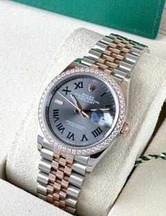 Rolex | Datejust | 126281RBR | Steel | 36 x 44 mm | Gold/Steel | Grey | Automatic