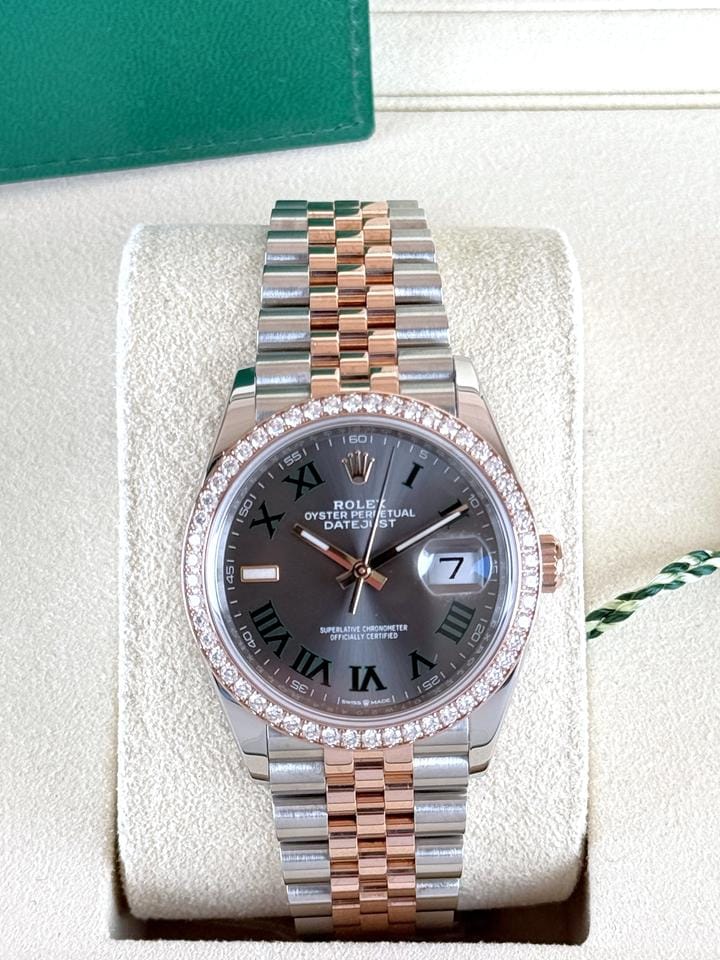 Rolex | Datejust | 126281RBR | Steel | 36 x 44 mm | Gold/Steel | Grey | Automatic