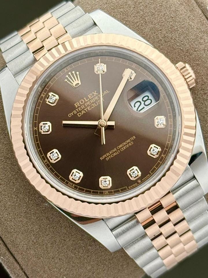 Rolex | Datejust | 126331 | Gold/Steel | 41 x 4 mm | Gold/Steel | Brown | Automatic