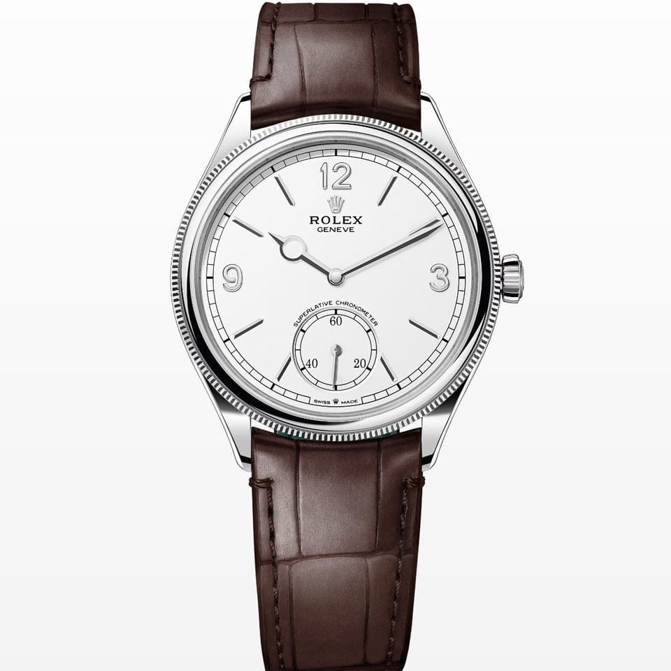 Rolex | 1908 | 52509 | White gold | 39 mm | White | Automatic