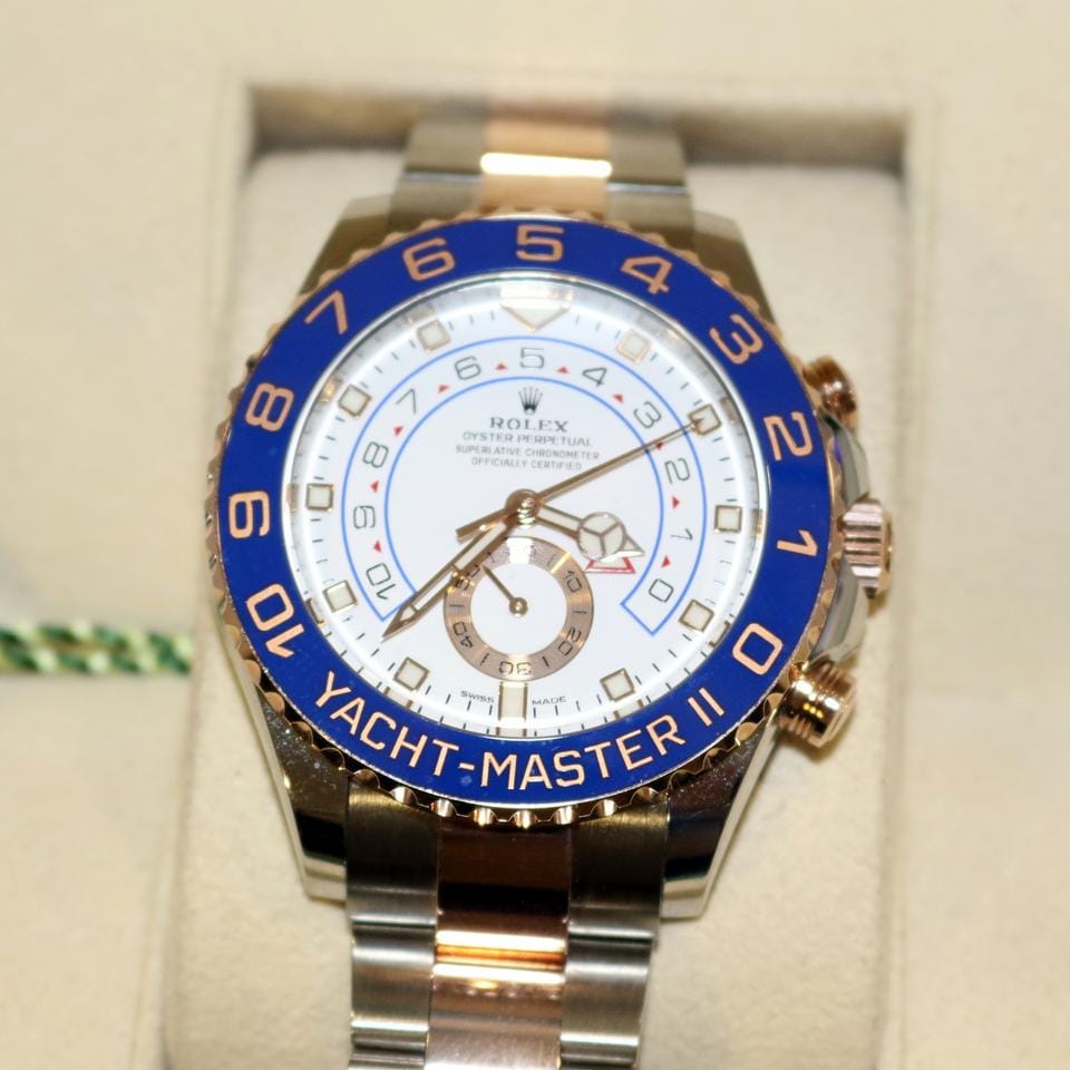 Rolex | Yacht-Master II | 116681 | 44 mm | Gold/Steel | White | Automatic
