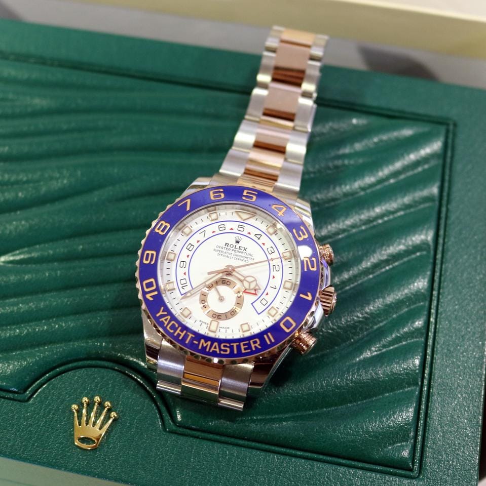 Rolex | Yacht-Master II | 116681 | 44 mm | Gold/Steel | White | Automatic