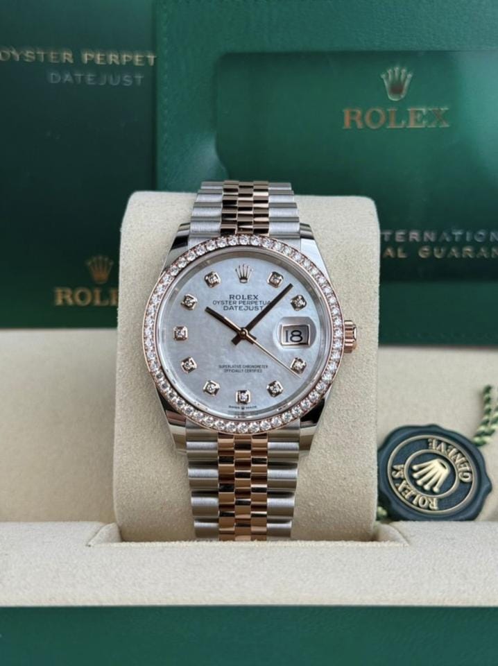Rolex | Datejust | 126281RBR | Gold/Steel | 36 x 44 mm | Gold/Steel | Mother of pearl | Automatic
